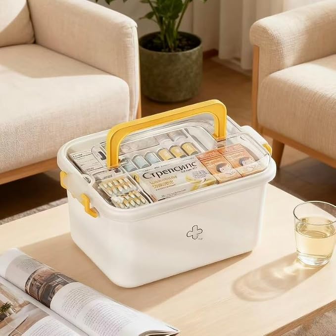 Plastic Medicine Storage Organizer & First Aid Box, Medicine Box - Image 7