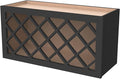 Solid Wood RTA Wine Bottle Rack Wall Cabinet by CozyHommie