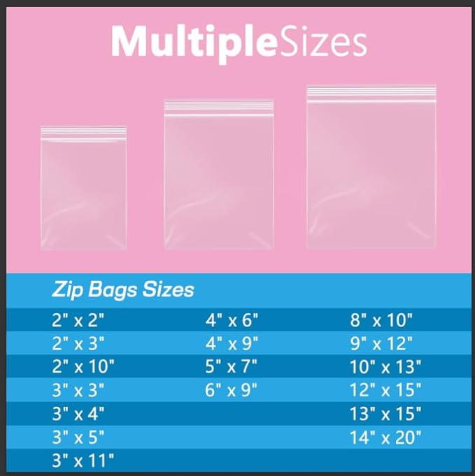 iMailer - 100 Pcs - 5" x 7" Clear Small Zip Bag - Reclosable Zip Plastic Poly - Image 4
