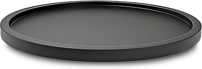 10" Black Bamboo Lazy Susan Organizer Kitchen Turntable by AUAM