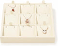 Oirlv Microfiber 9 Slots Jewelry Pendant Display Tray Jewelry Necklace by Oirlv