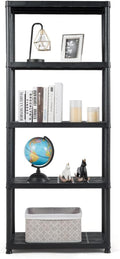 IRONMAX 5-Tier Plastic Storage Shelves, Light Duty Storage Shelving Unit by IRONMAX