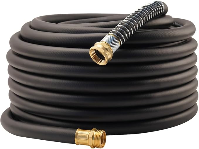 WiseFlow Garden Hose 90FT x 5/8", Heavy Duty Rubber Hose, Water Hose by Unknown