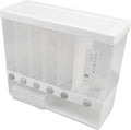 Acouto Wall Mounted Cereal Dispenser 10L Rice Dispenser Wall Mounted 6 Grid by ACOUTO