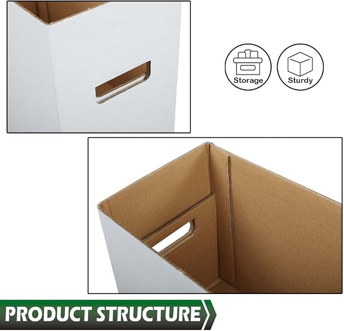 GRAND ORANGE 5 Pack Comic Book Storage Boxes, Holds 150-175 Comics - Image 7