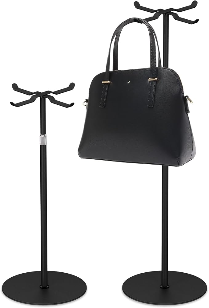 2pack Purse Display Stand, Tabletop Adjustable Hook Handbag Display Stand by Mordx