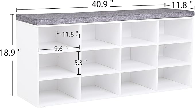 DINZI LVJ Shoe Storage Bench - Image 3