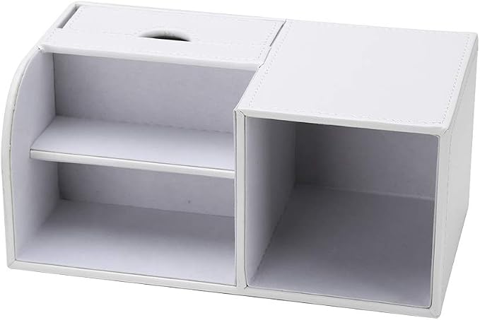 KINGFOM Desk Organizer Office Supplies Caddy Pu Leather Multi-function Storage - Image 8