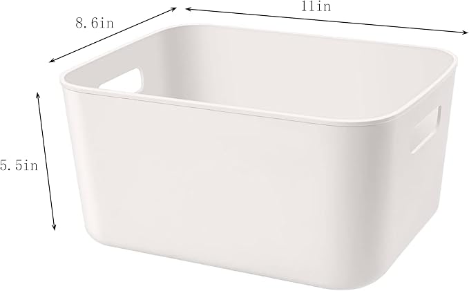 Set Of 4 Plastic Storage Bins - Image 7