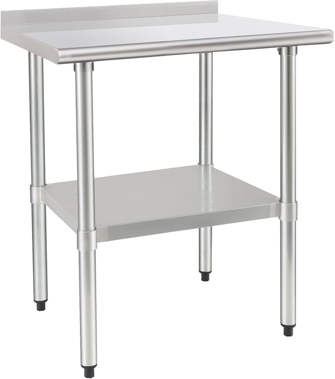 HARDURA Stainless Steel Table Prep & Work Table 24 x 36 Inches NSF Heavy Duty by HARDURA