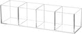 dedoot Acrylic Drawer Organizer 4-Section Clear Plastic Makeup Organizer by dedoot