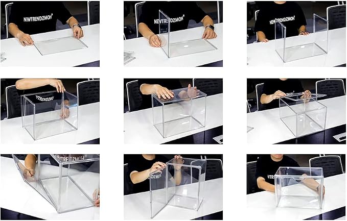 8Pack Purse Organizer for Closet Clear Acrylic Display Case Handbag Storage - Image 8