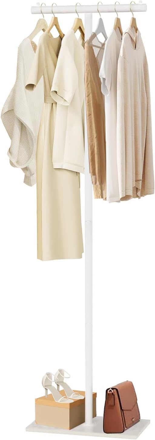 T-Shaped Metal Rack Stand, Modern Clothes Rack by Unknown
