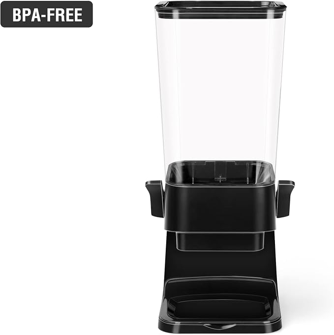 Cereal Dispenser Countertop Dual Dry Food Dispenser Large Cereal Containers - Image 7
