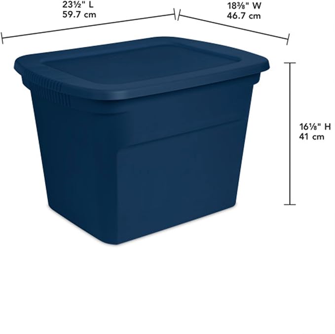 Sterilite 8-Pack Storage Tote, Plastic Container Bins - Image 2