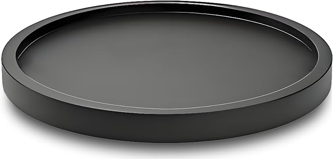 10" Black Bamboo Lazy Susan Organizer Kitchen Turntable - Image 6