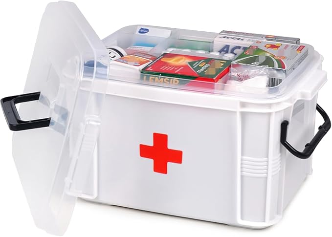 15qt White Medicine Organizer Storage Box by HeyFoly