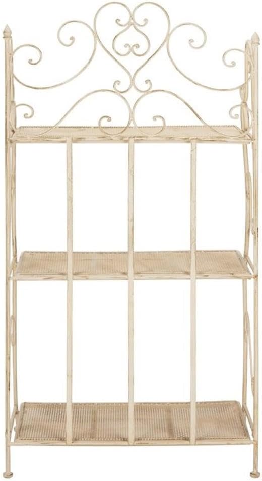 SAFAVIEH PAT5022A Outdoor Collection Torus Pearl White 3-Tier Shelf - Image 8