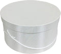 Sarah's Hat Boxes Classic White Hat Box – 14.75" x 7.5" Handmade in USA – by SarahsHatBoxes