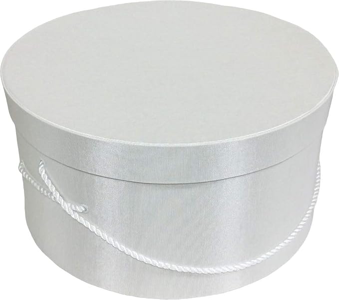 Sarah's Hat Boxes Classic White Hat Box – 14.75" x 7.5" Handmade in USA – - Image 5