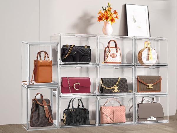 4 Pack Clear Shoe Box Organizer, Size 14 Acrylic Display Cases - Image 9