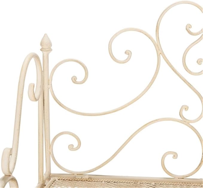 SAFAVIEH PAT5022A Outdoor Collection Torus Pearl White 3-Tier Shelf - Image 9