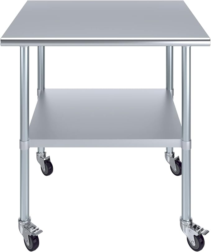 AmGood 36" Long x 30" Deep Stainless Steel Table - Image 2