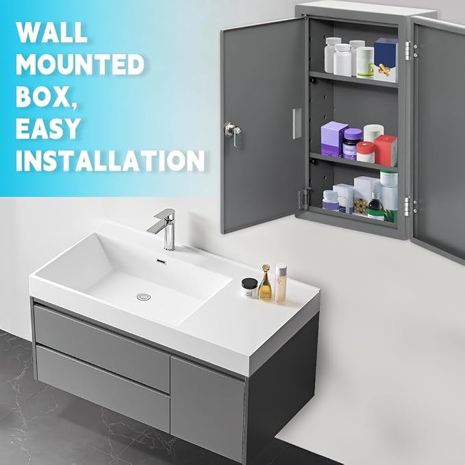 Yeeoy Wall Mounted Medicine Cabinet - Image 7