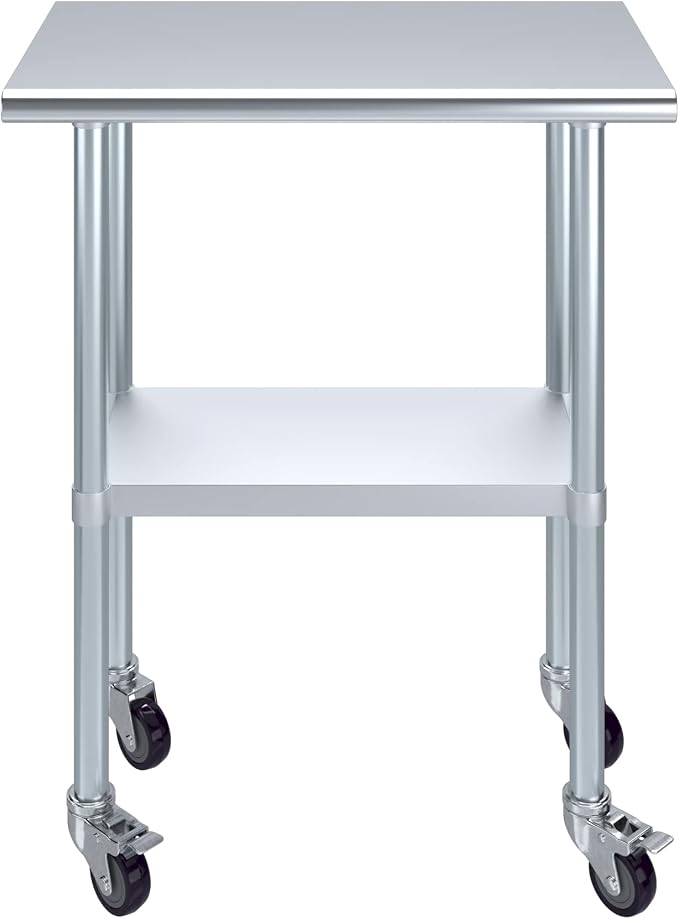 AmGood 18" x 30" Stainless Steel Work Table - Image 2
