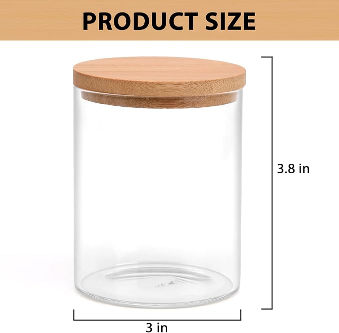 2 Pack Glass Qtip Holder Dispenser Set - Image 7