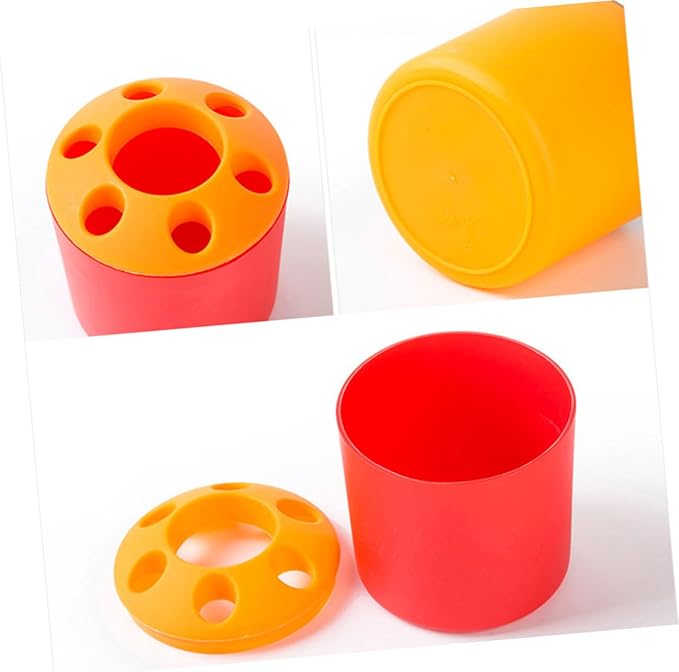 TEHAUX Toothbrush Stand Holder Plastic Organizer - Image 2