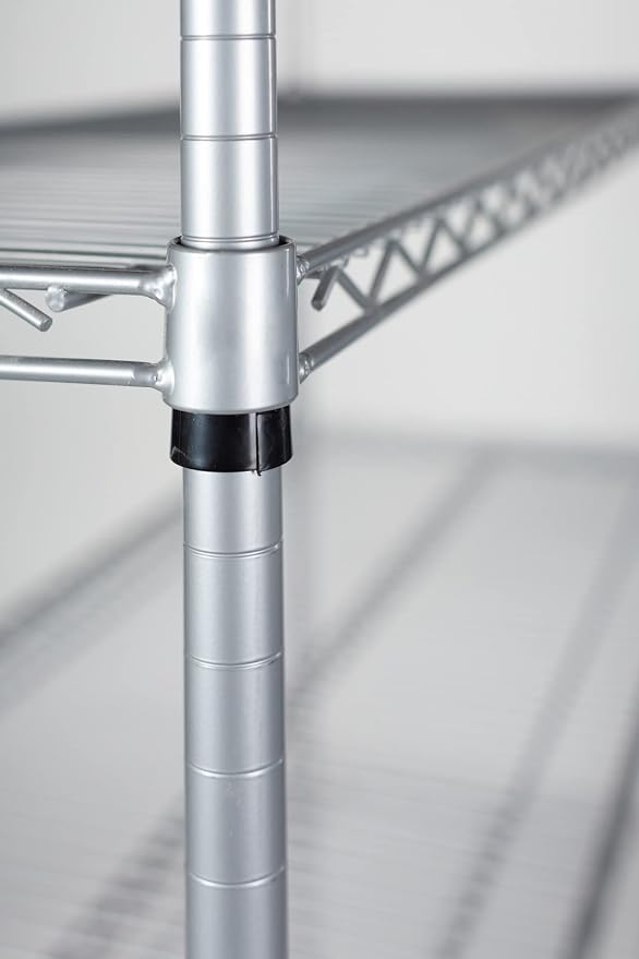 Omega 18" Deep x 42" Wide x 74" High 3 Tier Gray Starter Shelving Unit - Image 6