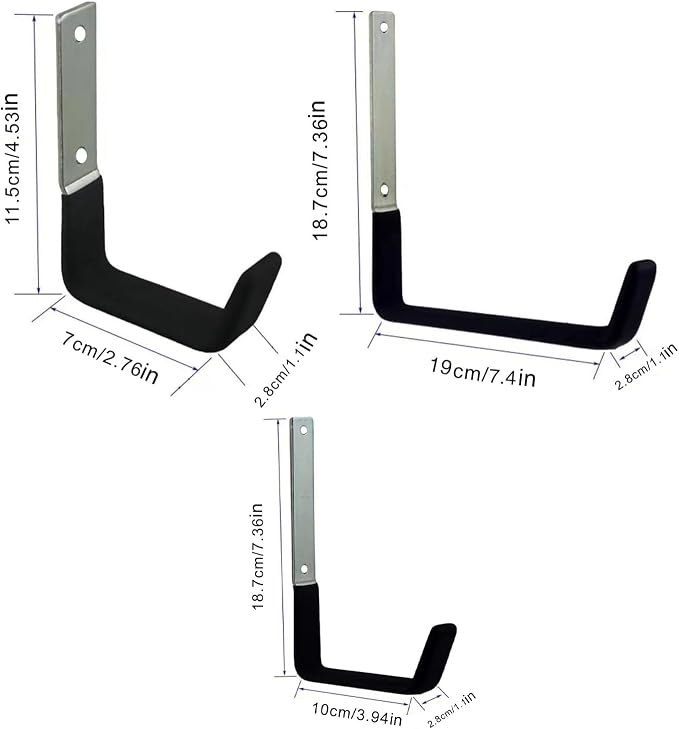 Garage Hangers, 6-Piece Space-Saving Organizer Rack - Image 5