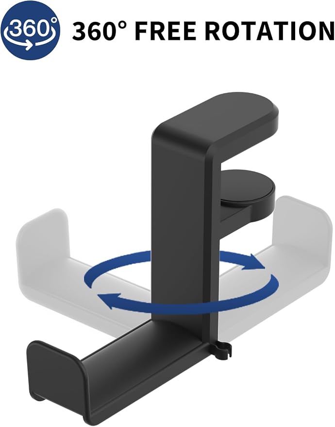 Headphone Hook - Under Desk Headphone Holder - Image 2