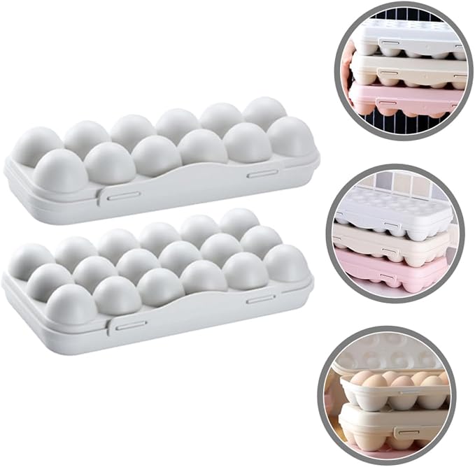 Angoily 2pcs Egg Organizer Container - Image 5