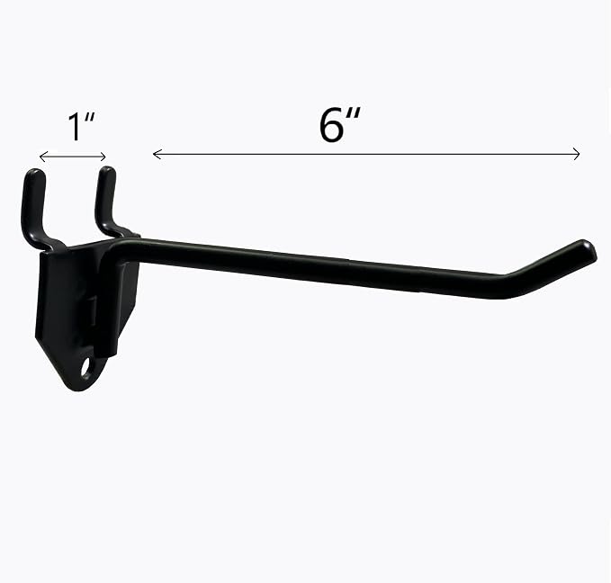 Eastern Tree 30 Packs 6" Metal Pegboard Hooks, Standard Peg Board Hooks is Fit - Image 2