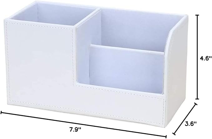 KINGFOM Desk Organizer Office Supplies Caddy Pu Leather Multi-function Storage - Image 5
