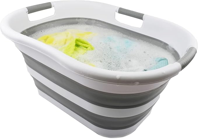 SAMMART 40L Collapsible Plastic Laundry Basket - Image 6