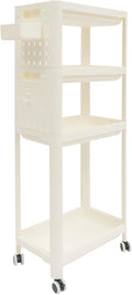 PERFERATE 3 Tier Slim Rolling Storage Cart Rolling Utility Cart by Unknown