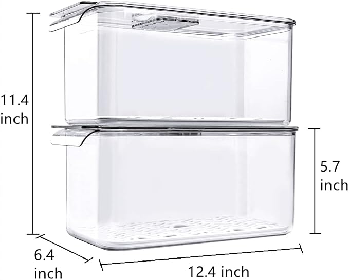 Large Lettuce Keeper Crisper, Vegetable Salad Storage Containers - Image 5