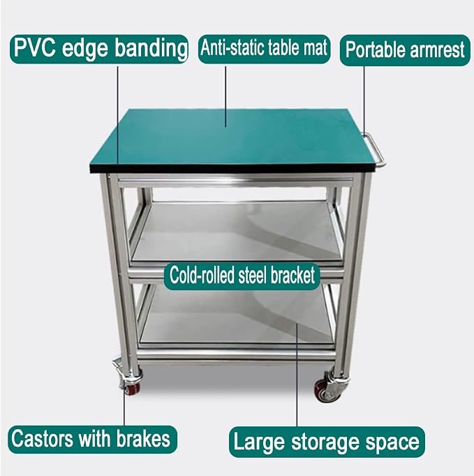 Durable Portable Antistatic Workbench Cart - Image 3
