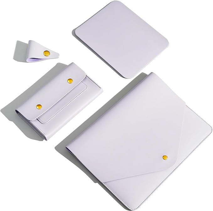 PU Leather Laptop Sleeve 13 Inch Compatible by Unknown