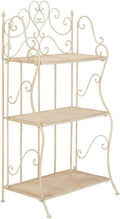 SAFAVIEH PAT5022A Outdoor Collection Torus Pearl White 3-Tier Shelf by SAFAVIEH