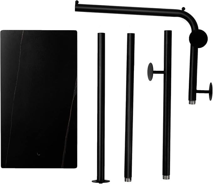 Metal Coat Rack Stand Black Coat Tree Free Standing - Image 8