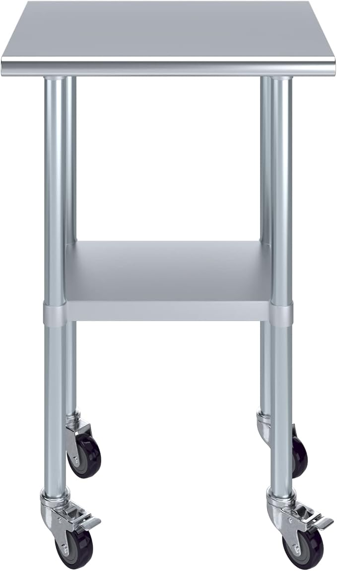 AmGood 24" Long x 18" Deep Stainless Steel Table - Image 2
