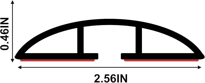 10Ft Floor Cord Cover Silicone Cable Protector Easy to Install Wire Organizer - Image 2