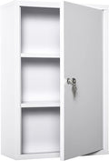 kleankin Steel Wall Mount Medicine Cabinet 3 Tier Emergency Box by Kleankin