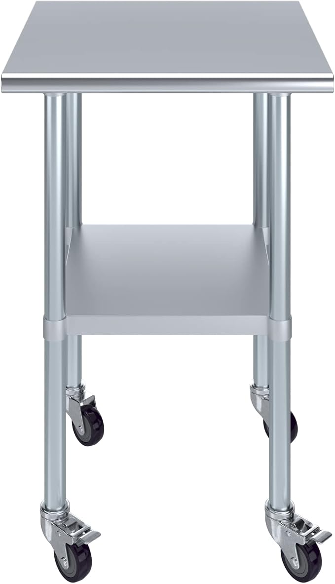 AmGood 24" x 24" Stainless Steel Work Table - Image 2