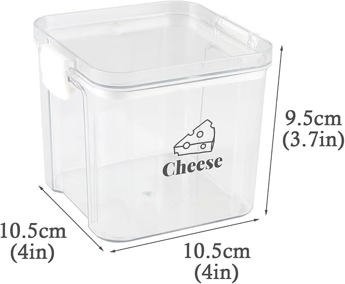 2 Pack Cheese Container for Refrigerator Airtight Creamer Container - Image 4