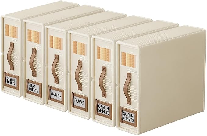 Bed Sheet Organizers and Storage – Foldable Linen Closet Organizers - Image 9